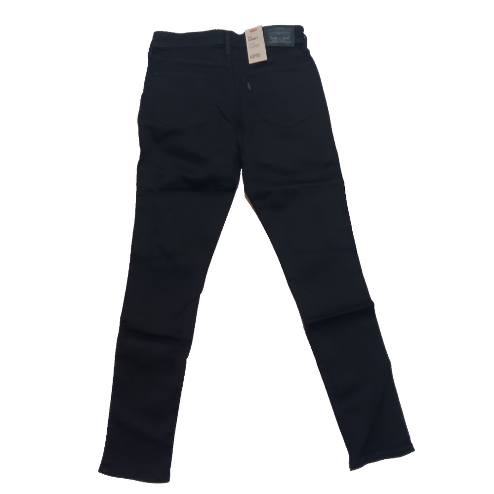 Levi's Women's 711 Skinny Jeans 8611350 - 2 Short - Soft Black Size 26x28 - Picture 3 of 7